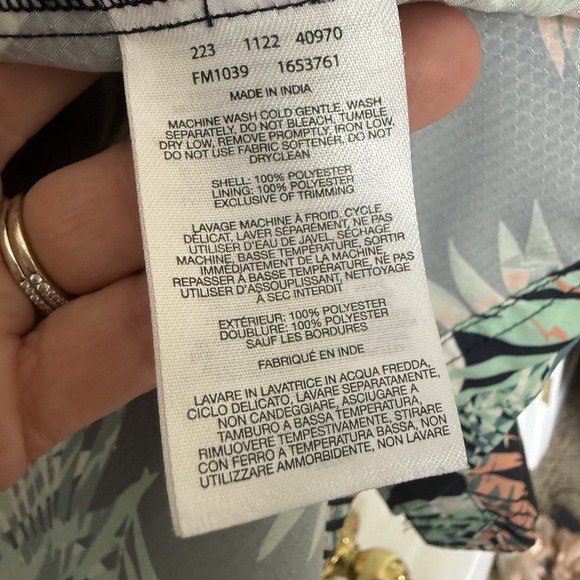 COLUMBIA PFG Super Slack Tide Camp Shirt Men XL Black Palm Print Fishing Omni - Picture 7 of 11